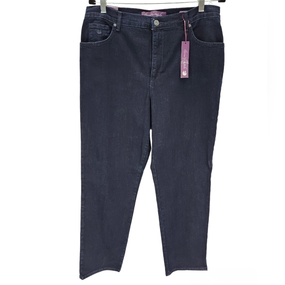 Gloria Vanderbilt Amanda Jeans Womens 14 Classic Fit Tapered Leg Mid Rise Blue